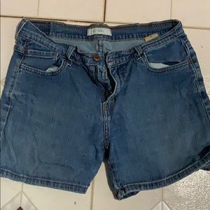 A pair of high wasted shorts